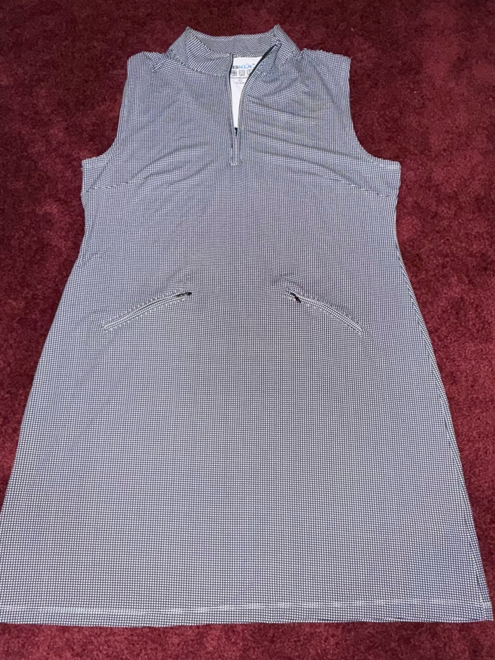 IBKUL Athleisure Sun Protective UPF 50+ Icefil Coolin XL Sleeveless Mock Dress